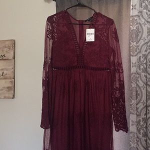 Long Sleeve Lace Maxi Dress
